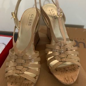 New Guess Wedge Sandals 6.5